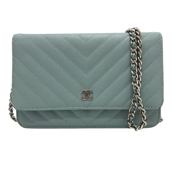 Chanel Wild stitch Turquoise Leather shoulder - Picture 1 of 10